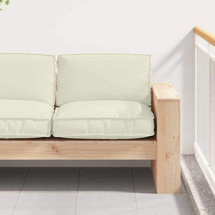 Pude Creme 80 x 80 x 12 cm Oxford stof