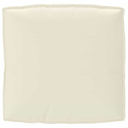Pude Creme 80 x 80 x 12 cm Oxford stof