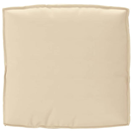 Pude Beige 80 x 80 x 12 cm Oxford stof