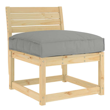 Pude Gråbrun 80 x 80 x 12 cm Oxford stof