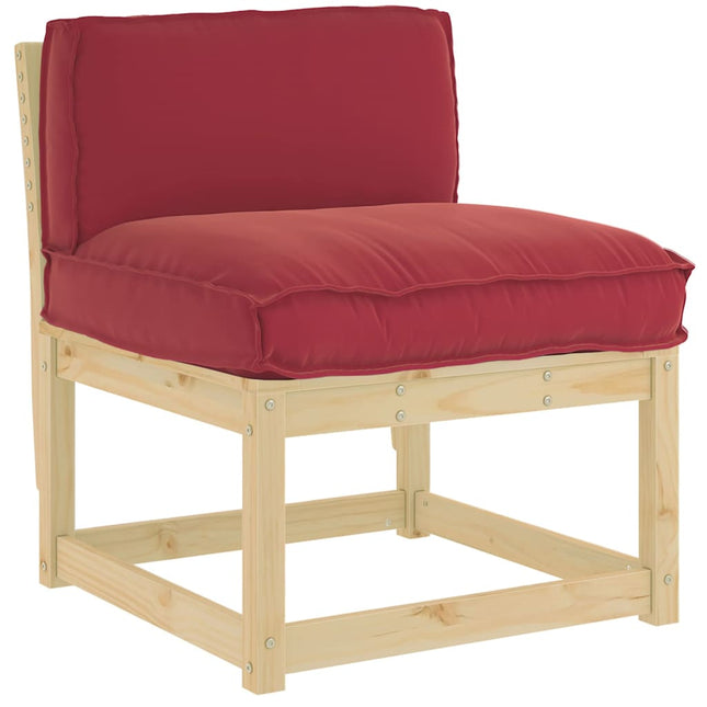 Pude Oxford stof Vinrød 80 x 40 x 12 cm