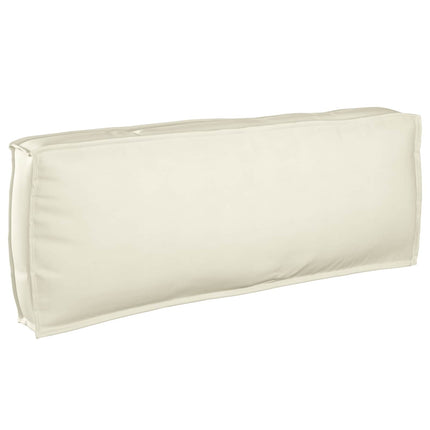 Pude Creme 120 x 40 x 12 cm Oxford stof