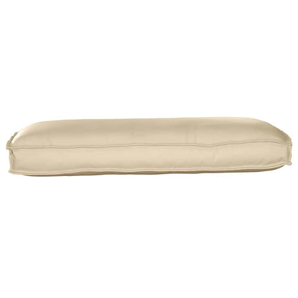 Pude Oxford stof Beige 120 x 50 x 12 cm