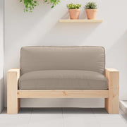 Pude Gråbrun 120 x 80 x 12 cm Oxford stof