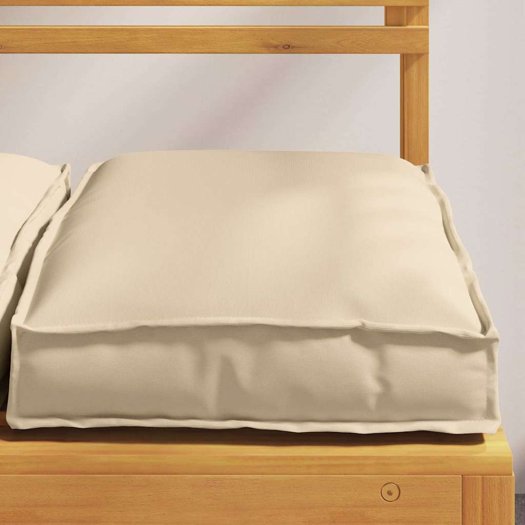 Pude 4 pcs Beige 40 x 40 x 8 cm Oxford stof