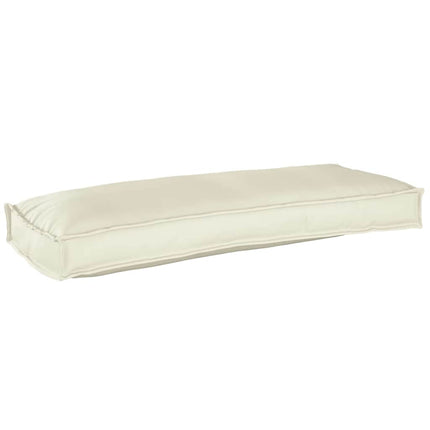 Pude Oxford stof Cremefarvet 100 x 40 x 8 cm