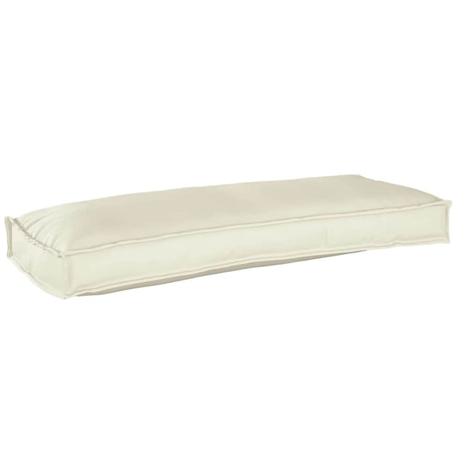 Pude Oxford stof Cremefarvet 100 x 40 x 8 cm