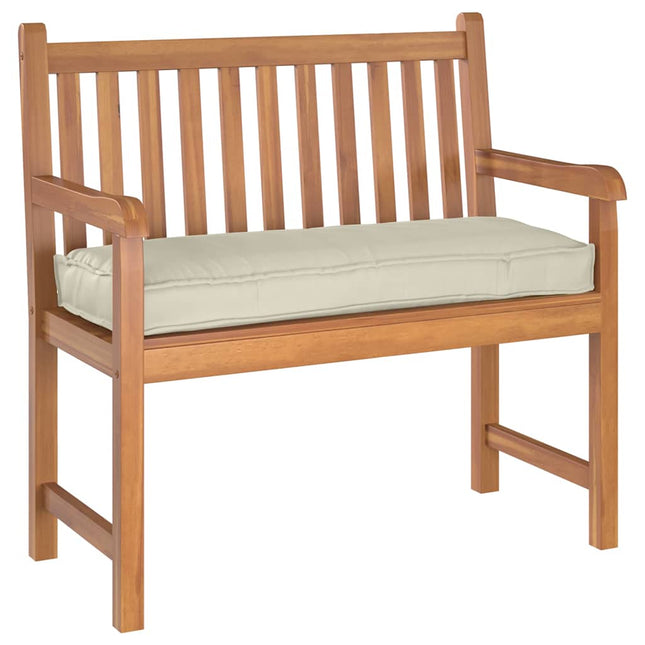 Pude Oxford stof Cremefarvet 100 x 40 x 8 cm