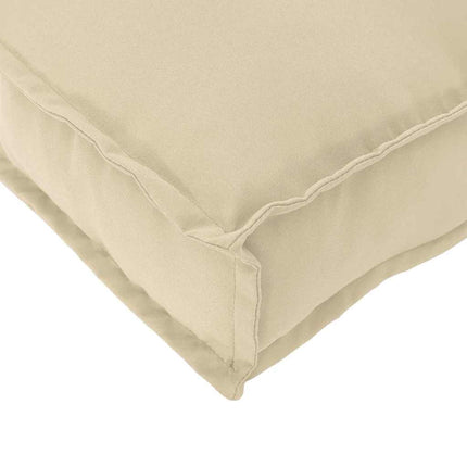 Pude Oxford stof Beige 100 x 40 x 8 cm