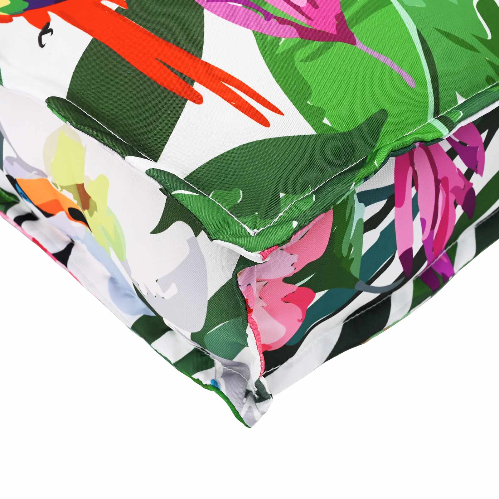 Pude Blomstret Flerfarvet 110 x 40 x 8 cm Oxford stof