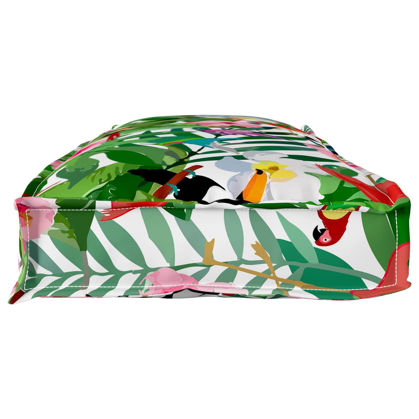 Pude Blomstret Flerfarvet 110 x 40 x 8 cm Oxford stof