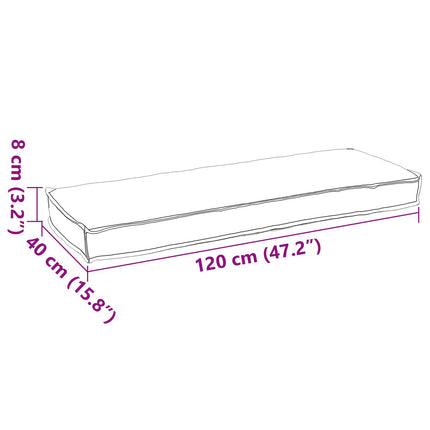 Pude Gråbrun 120 x 40 x 8 cm Oxford stof