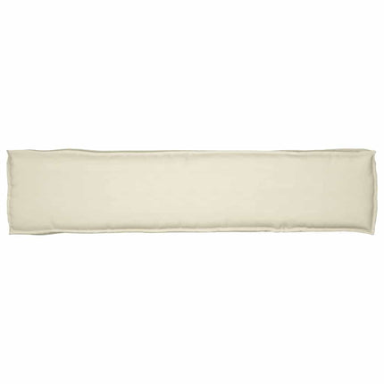 Pallet pude Oxford stof Cremefarvet 180 x 40 x 8 cm