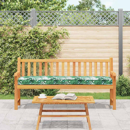 Pallet pude Grøn Blad Mønster 180 x 40 x 8 cm Oxford stof