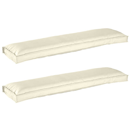 Palle Pudesæt 2 stk. Oxford Stof Creme 150 x 40 x 8 cm