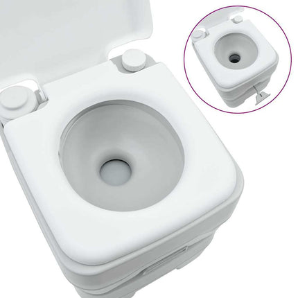 Camping toilet Grå og Hvid 41,5 x 36,5 x 42 cm Polyethylen