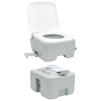 Camping toilet Grå og Hvid 41,5 x 36,5 x 42 cm Polyethylen