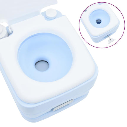 Camping toilet Lyseblå og Hvid 41,5 x 36,5 x 42 cm Polyethylen
