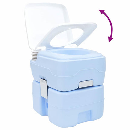Camping toilet Lyseblå og Hvid 41,5 x 36,5 x 42 cm Polyethylen