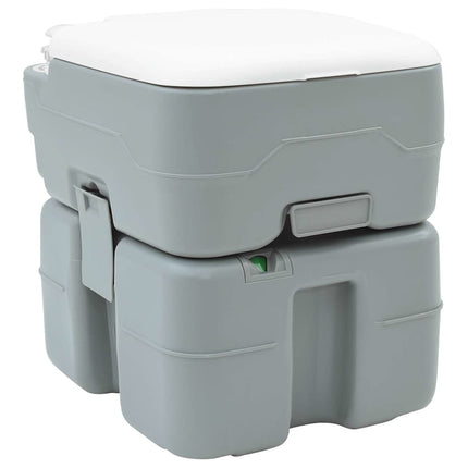 Camping Toilet Sæt 2 stk. Grå 50,5 x 33 x 103 cm