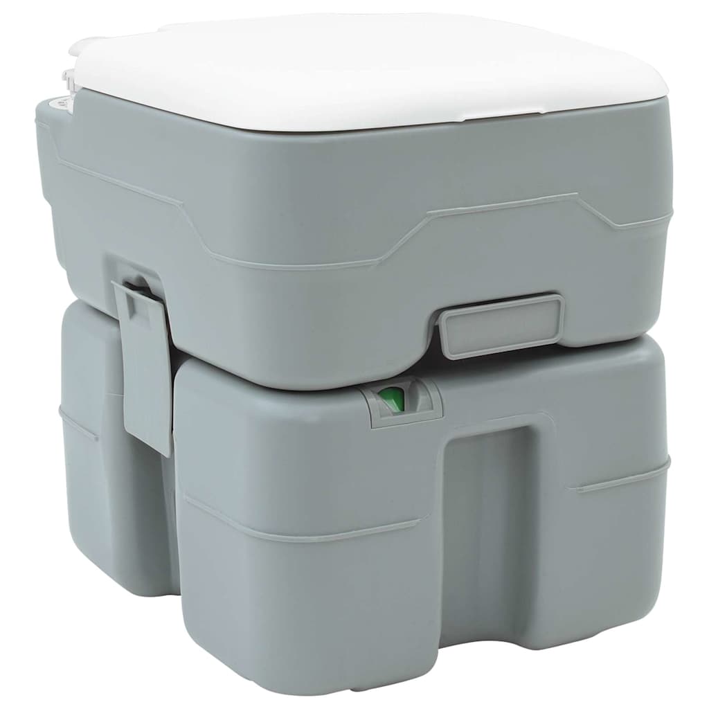 Camping Toilet Sæt 2 pcs Grå 50,5 x 33 x 103 cm