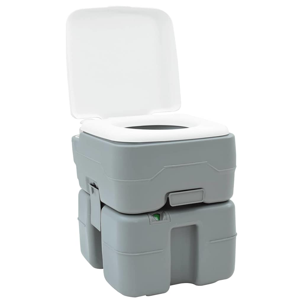 Camping Toilet Sæt 2 pcs Grå 50,5 x 33 x 103 cm