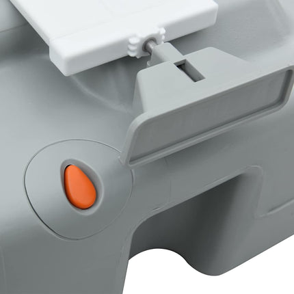 Camping toilet Grå og Hvid 41,5 x 36,5 x 37,5 cm Polyethylen