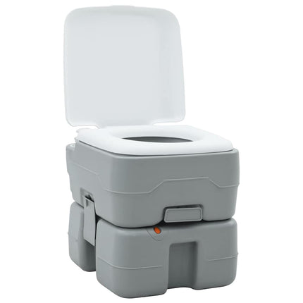 Camping toilet Grå og Hvid 41,5 x 36,5 x 37,5 cm Polyethylen