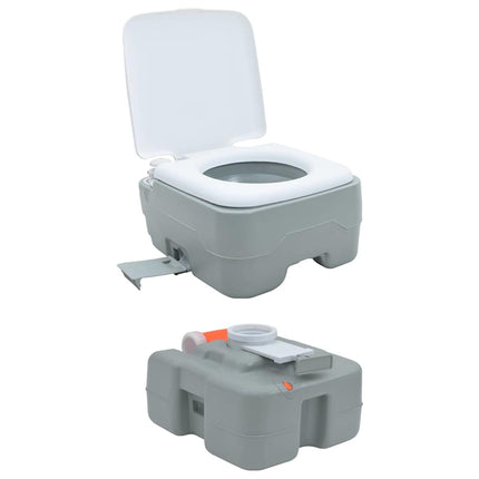 Camping toilet Grå og Hvid 41,5 x 36,5 x 37,5 cm Polyethylen