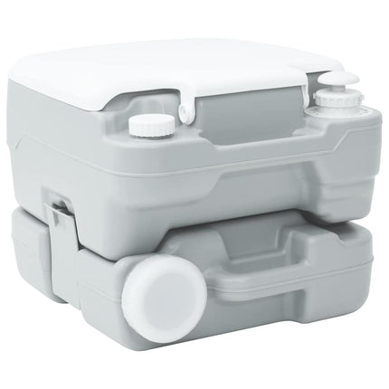 Camping toilet Grå og Hvid 41,5 x 36,5 x 30 cm Polyethylen