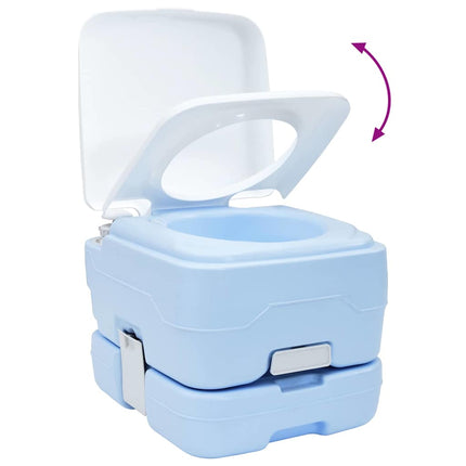 Camping toilet Lyseblå og Hvid 41,5 x 36,5 x 30 cm Polyethylen