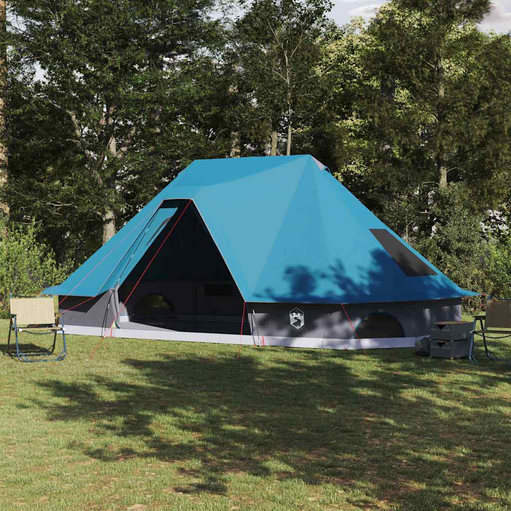Tipi telt med tag med opbevaring Blå 680 x 430 x 270 cm taft