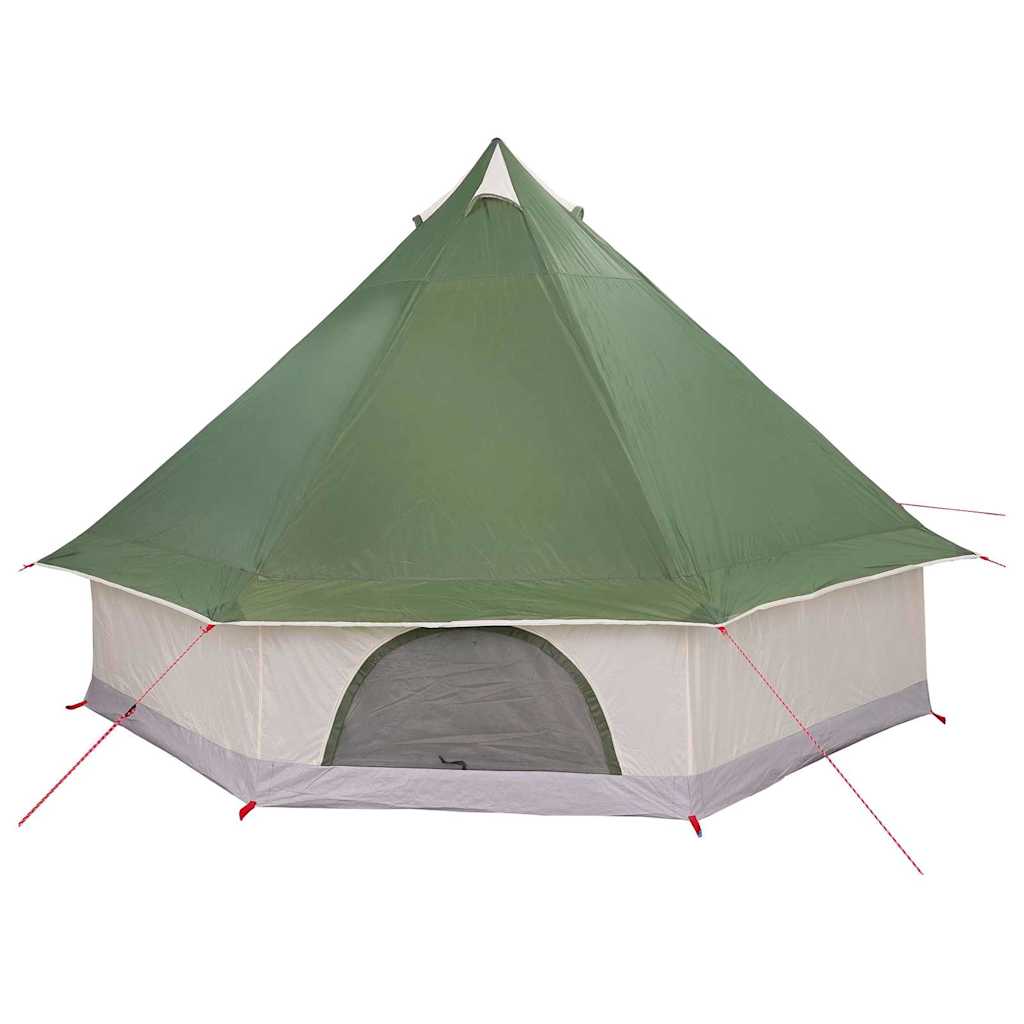 Tipi telt med tag med opbevaring Grøn 400 x 346 x 250 cm taft