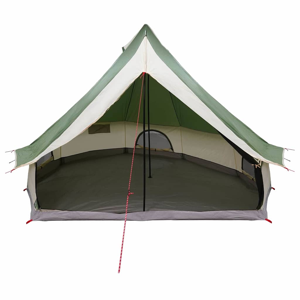 Tipi telt med tag med opbevaring Grøn 400 x 346 x 250 cm taft