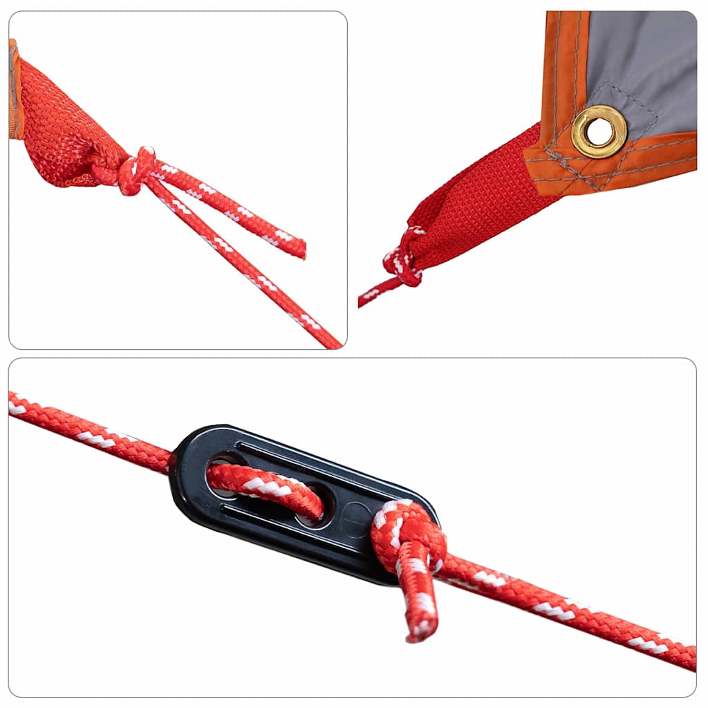 Vandafvisende Tarp med tag Grå og orange