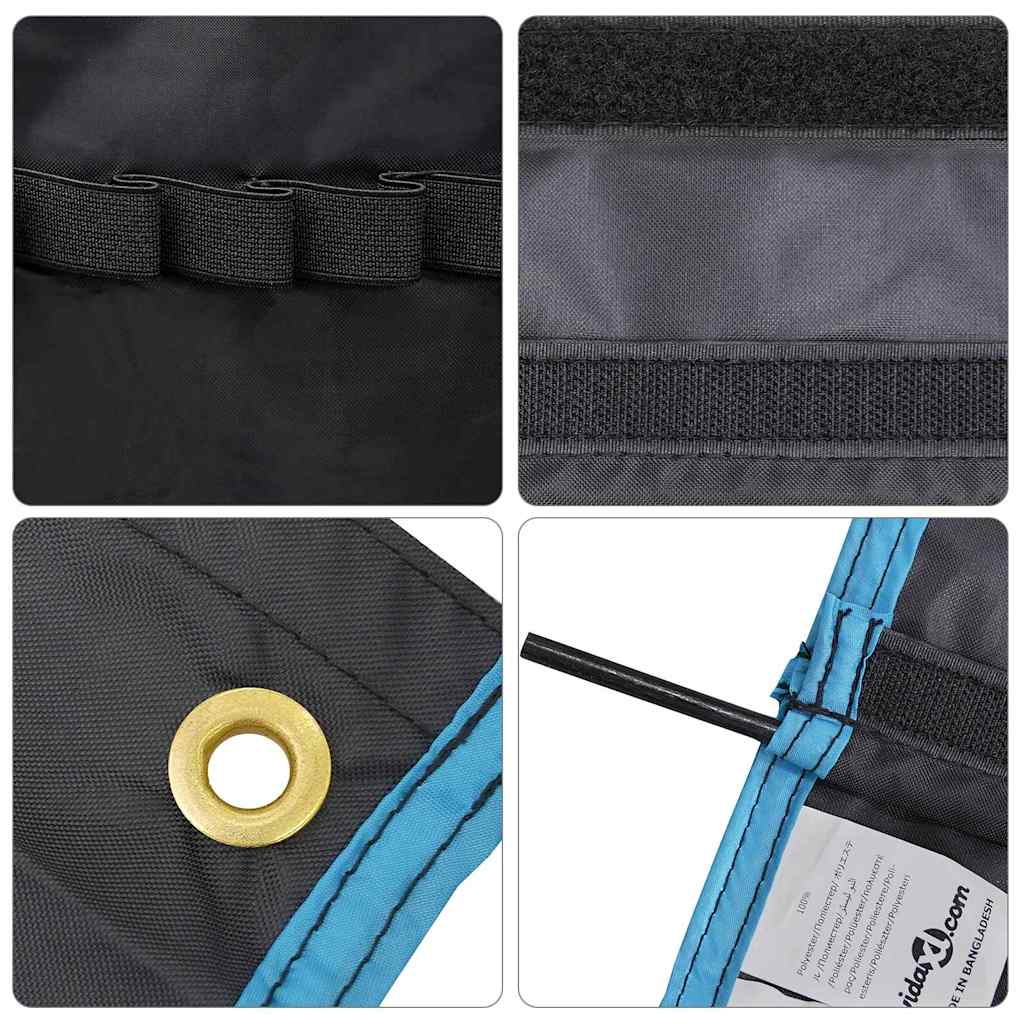 Opbevaringspose med opbevaring Sort og Blå 91 x 47,5 cm oxford