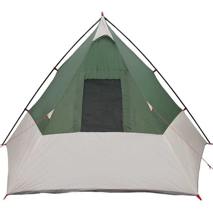 Tipi telt med tag med opbevaring Grøn 383 x 338 x 217 cm taft
