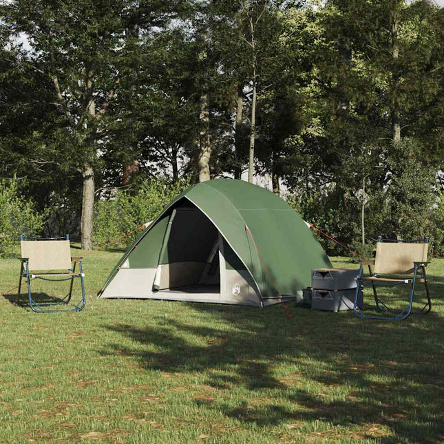 Camping telt 2-personers Vandtæt Grøn taft