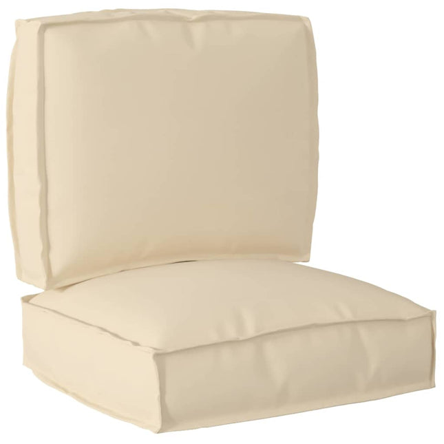 Palle Pudesæt Oxford stof Beige 50 x 50 x 12 cm