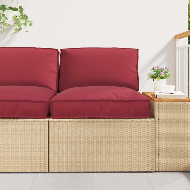 Palle Pudesæt Oxford stof Cremefarvet 80 x 80 x 52 cm