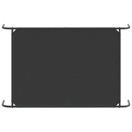 løftet hundeseng 150x90x20 cm oxfordstof og stål sort