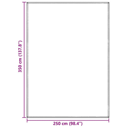 Telt tæppe Blå og grå 350 x 250 cm Polyethylen