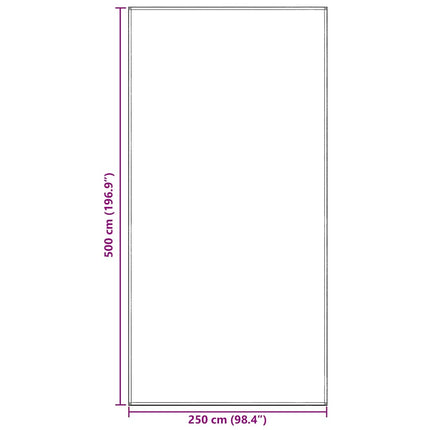 Telt tæppe Blå og grå 500 x 250 cm Polyethylen