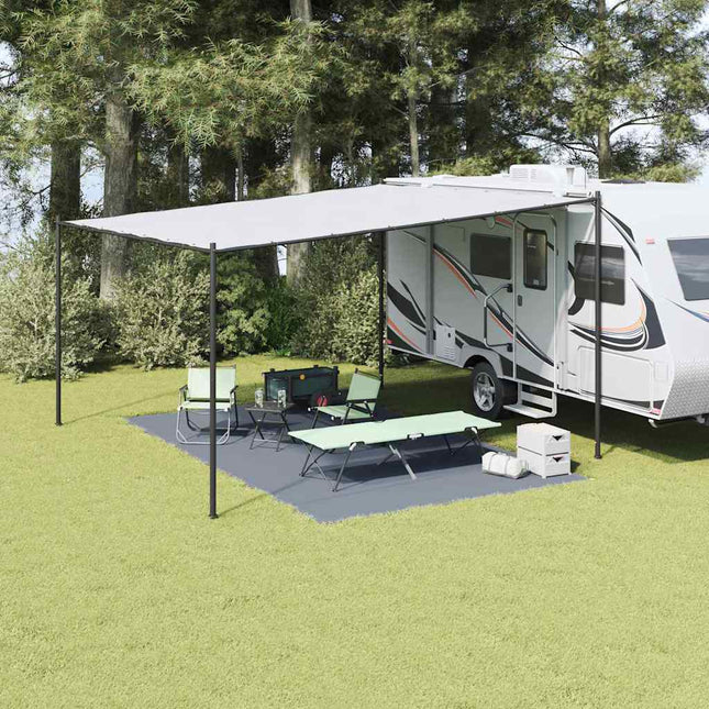Telt tæppe Blå og grå 500 × 300 cm Polyethylen