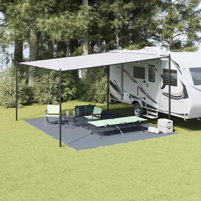 Telt tæppe Blå og grå 500 x 400 cm Polyethylen