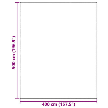 Telt tæppe Blå og grå 500 x 400 cm Polyethylen