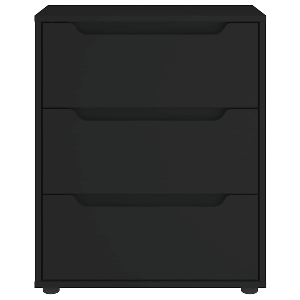 skænk VISNES 60x40x73 cm konstrueret træ sort