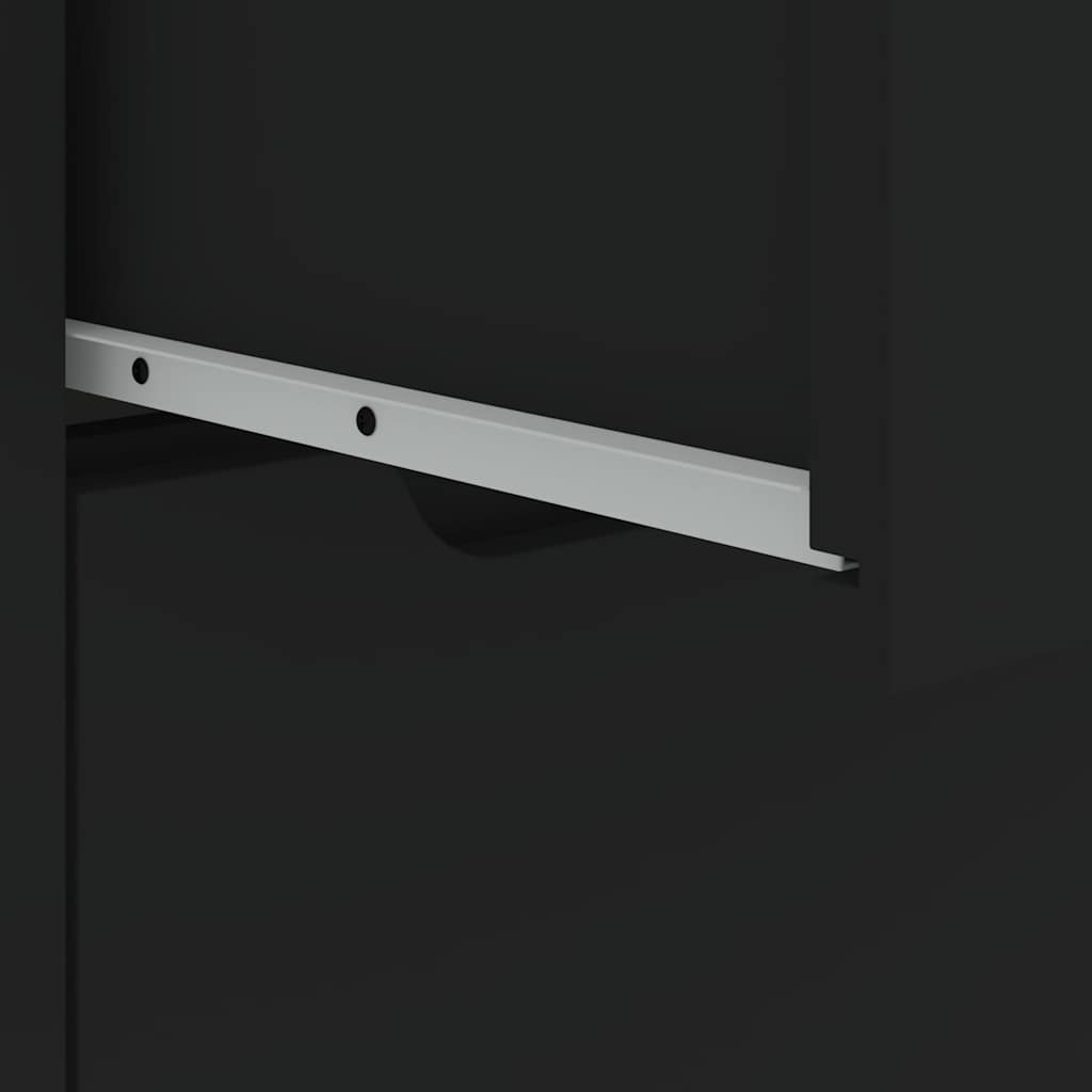 skænk VISNES 60x40x73 cm konstrueret træ sort