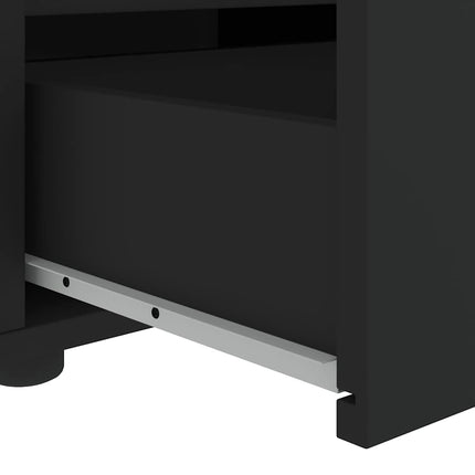 tV-bord VISNES 60x40x38 cm konstrueret træ sort