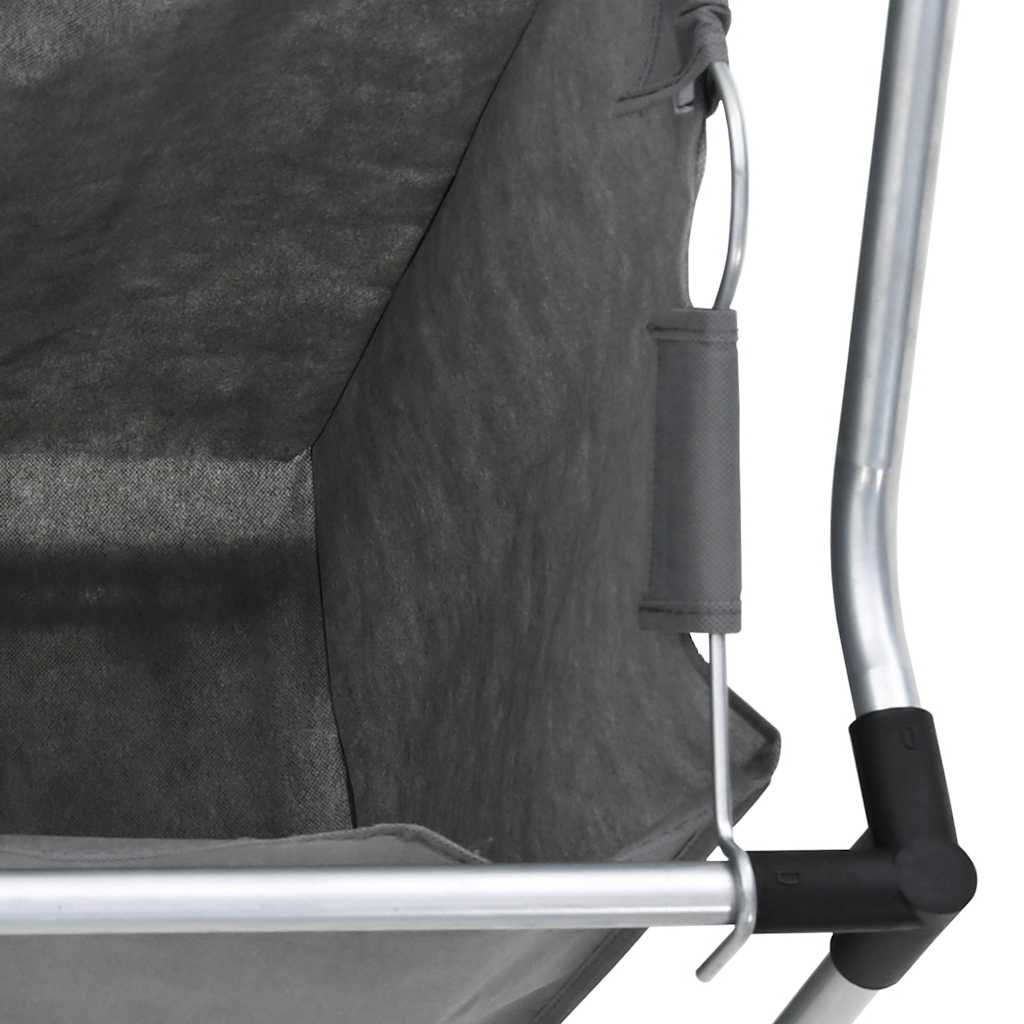 vasketøjskurv med hjul 3 rum grå